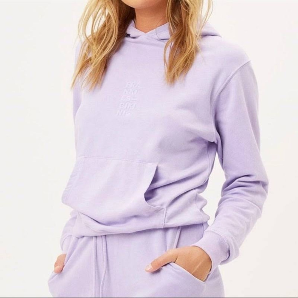 lilac Frankie’s Bikinis hoodie